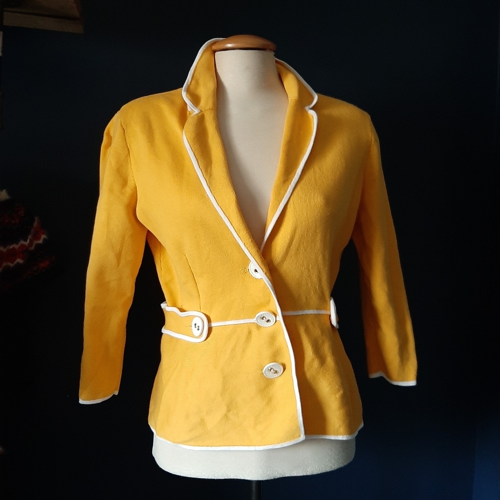 Vintage Jones new York yellow blazer